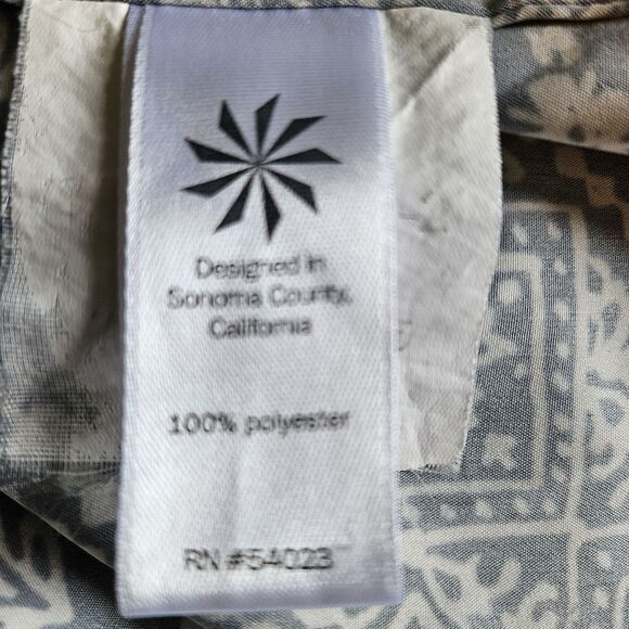 Athleta Black and White Bandana Print Midi Dress- Medium - Picture 4 of 7